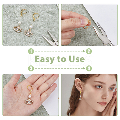 200Pcs 5 Color Brass Leverback Earring Findings DIY-FH0006-31-1