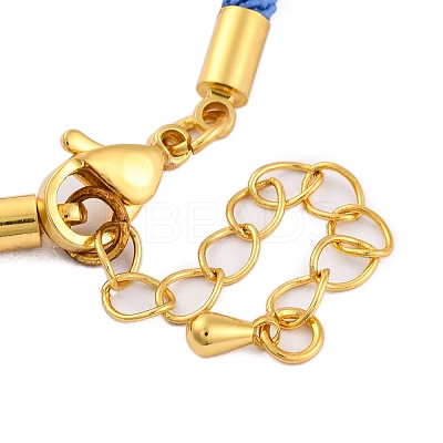 Nylon Cords Bracelet Makings Fit for Connector Charms AJEW-P116-02G-36-1