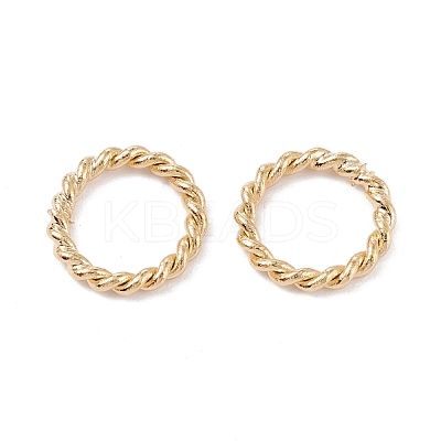 Brass Soldered Closed Jump Rings KK-K253-15B-02G-1