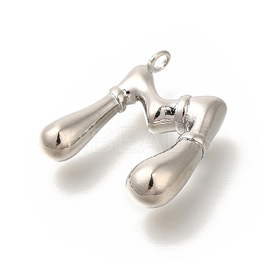 Rack Plating Brass Pendants KK-I722-08P-M-1