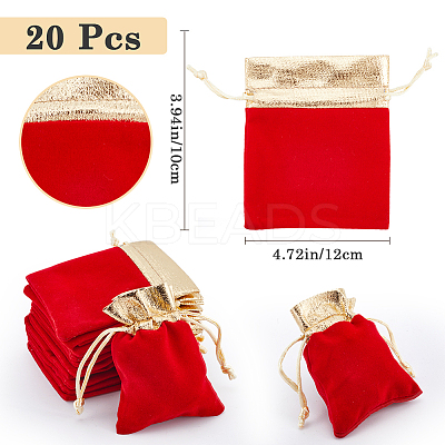 Rectangle Velvet Jewelry Pouches Bags TP-BBC0001-09B-01-1