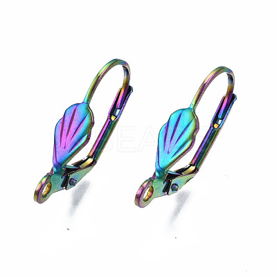 304 Stainless Steel Leverback Earring Findings STAS-N098-005-1