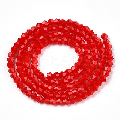 Opaque Solid Color Imitation Jade Glass Beads Strands LS-EGLA-A039-P2mm-D02-1