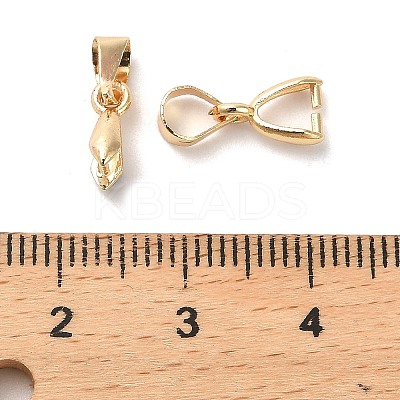 Rack Plating Brass Snap on Bails KK-R211-06G-1