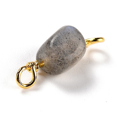 Natural Labradorite Links Connectors G-K316-02C-G-RS-1