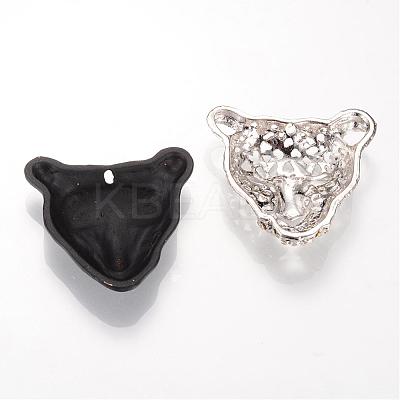 Alloy Rhinestone Pendants PALLOY-R094-11-1