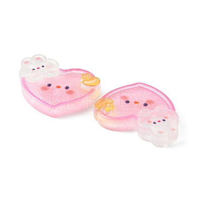 Translucent Resin Cabochons X-CRES-O006-12-1