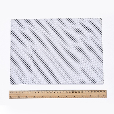 Polka Dot Pattern Printed A4 Polyester Fabric Sheets DIY-WH0158-63A-01-1