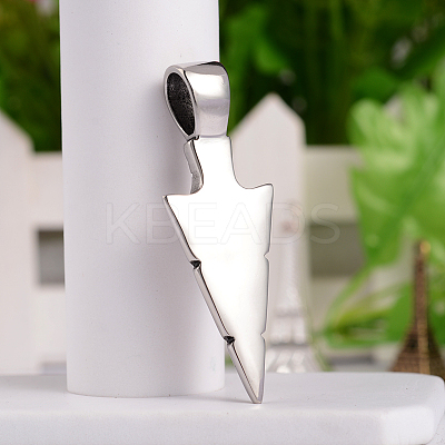 Retro 316 Surgical Stainless Steel Arrow Head Big Pendants STAS-E096-68AS-1