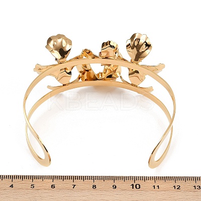 304 Stainless Steel Cuff Bangles BJEW-A049-03G-1