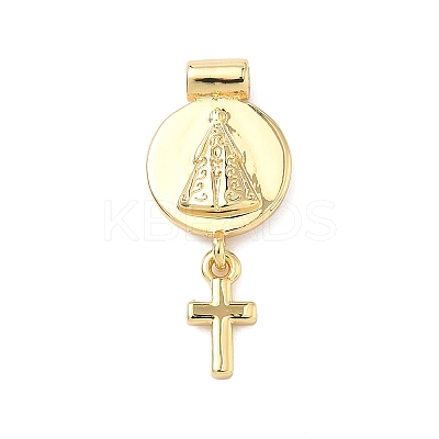 Religion Brass Pendants KK-H539-18G-02-1