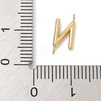 304 Stainless Steel Letter Connector Charms LS-STAS-M108-01G-14-1