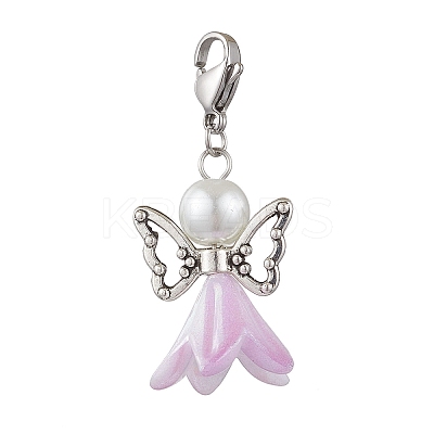 Angel Acrylic Pendant Decorations HJEW-JM02862-1