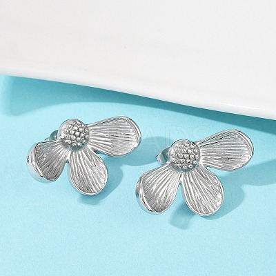 304 Stainless Steel Stud Earrings EJEW-S265-09P-1