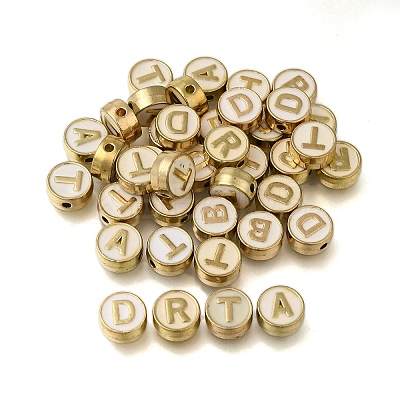 (Defective Closeout Sale: Enamel Yellowing)Alloy Enamel Beads ENAM-XCP0001-44-1
