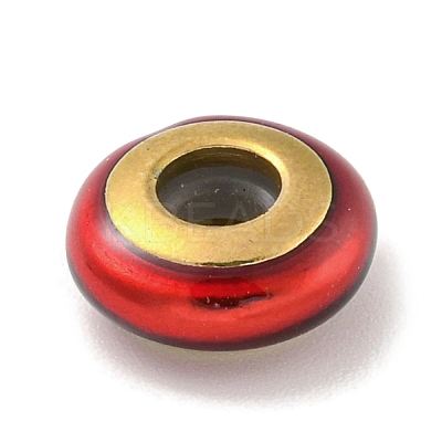 304 Stainless Steel Enamel European Beads STAS-U005-01A-G-1