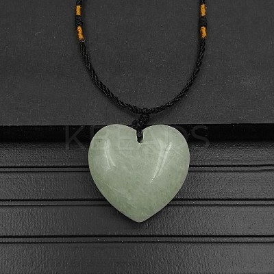 Natural Green Aventurine Pendant Necklaces XA8803-14-1