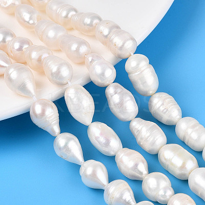 Natural Cultured Freshwater Pearl Beads Strands PEAR-N012-09B-01-1