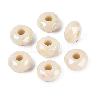 Opaque Acrylic European Beads OACR-E033-23N-1