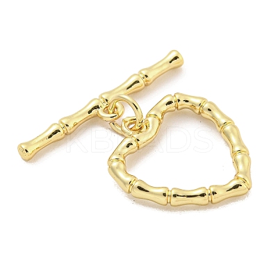 Rack Plating Brass Toggle Clasps KK-Q814-15G-1
