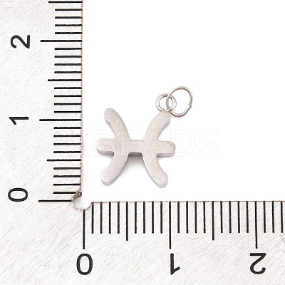 316 Stainless Steel Micro Pave Cubic Zirconia Pendants LS-STAS-K284-01H-P-1