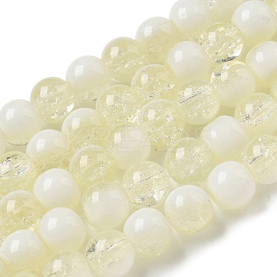 Crackle Glass Beads Strands GLAA-U001-8mm-11-1
