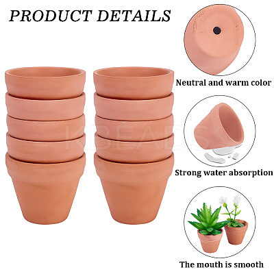 Porcelain Plant Pots LS-AJEW-WH20070-099A-1