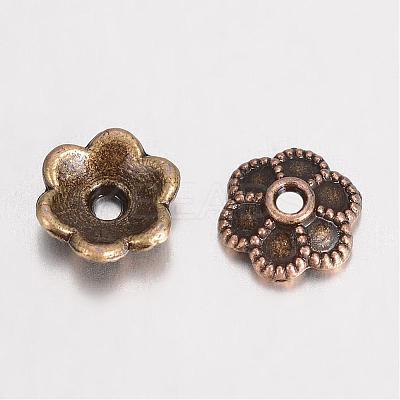 Alloy Bead Caps Enamel Settings PALLOY-D348-07-1