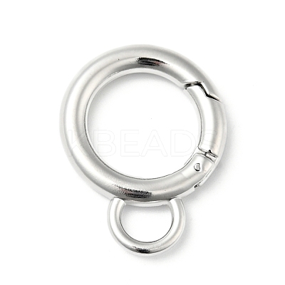Non-Tarnish 304 Stainless Steel Spring Gate Rings STAS-C056-04P-1