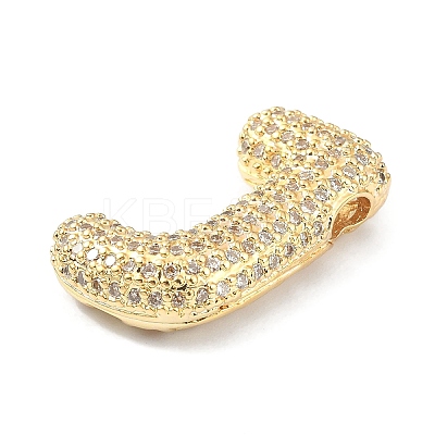 Rack Plating Brass Micro Pave Cubic Zirconia Pendants KK-Q790-01J-G-1