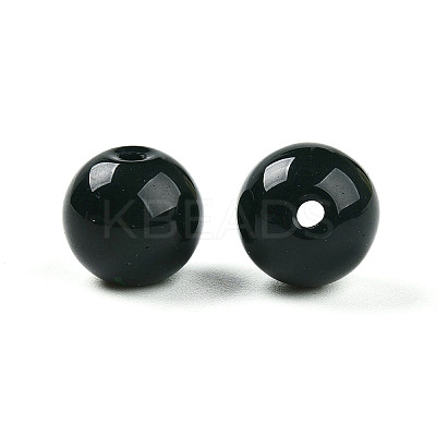 Opaque Solid Color Glass Beads GLAA-N007-10mm-A05-1