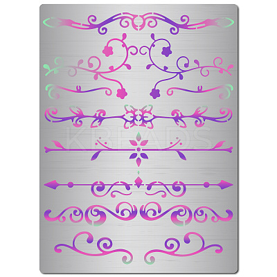Stainless Steel Metal Cutting Dies Stencils DIY-WH0289-096-1