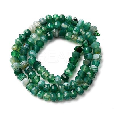 Natural Banded Agate Beads Strands G-P587-D02-01B-1