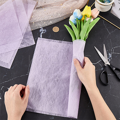 Milk Cotton Bouquet Wrapping Craft Paper DIY-WH20007-28D-1