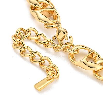 Ion Plating(IP) 304 Stainless Steel Twisted Chain Bracelets for Women BJEW-A017-02G-1