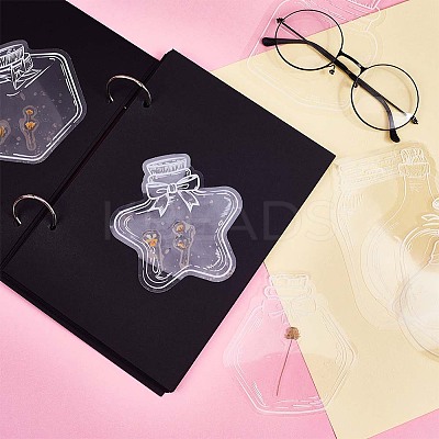 3 Styles Waterproof Self Adhesive Stamping Stickers Sets DIY-CP0011-04B-1