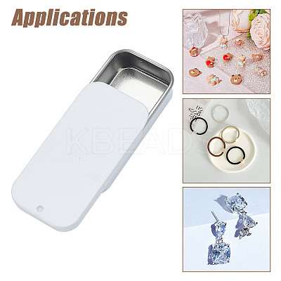 Tinplate Slide Storage Box CON-WH0099-24A-01-1