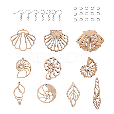 DIY Dangle Earring Making Kits DIY-TA0003-44P-1