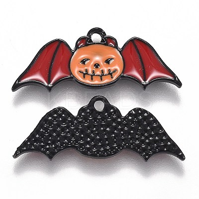 Halloween Theme Alloy Enamel Pendants X-ENAM-J649-05B-01-1
