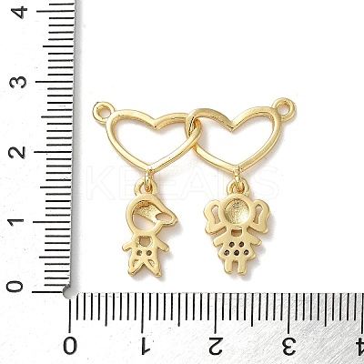 Brass Pave Cubic Zirconia Pendants X-KK-M287-04G-C-1