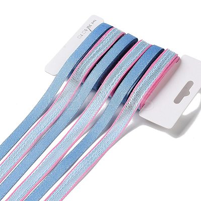 18 Yards 6 Styles Polyester Ribbon SRIB-Q022-C04-1