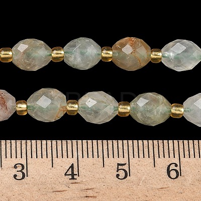 Natural Green Rutilated Quartz Beads Strands G-F809-A05-01-1