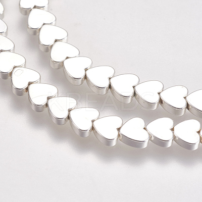 Electroplate Non-magnetic Synthetic Hematite Beads Strands G-K239-18B-1