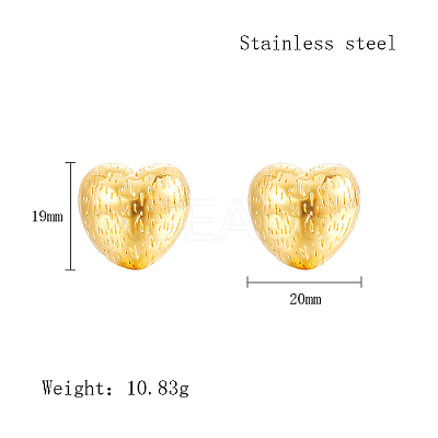 304 Stainless Steel Stud Earrings for Women FE9821-1-1