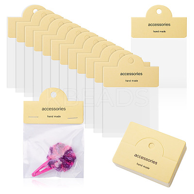 100Pcs Rectangle Clear Polypropylene Cellophane Bags CDIS-TA0001-36C-1