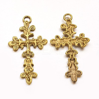 Tibetan Antique Golden Pendants GLF1360Y-1