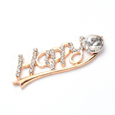 Alloy Rhinestone Cabochons ALRI-WH0002-55-1