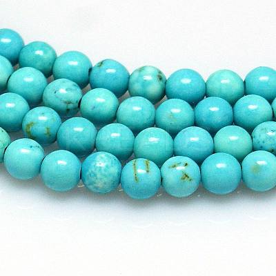 Natural Magnesite Beads Strands TURQ-G103-4mm-01-1