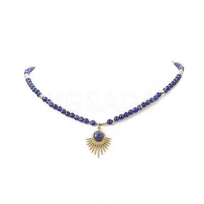 Mixed Natural Gemstone Beaded Necklaces NJEW-JN04226-1