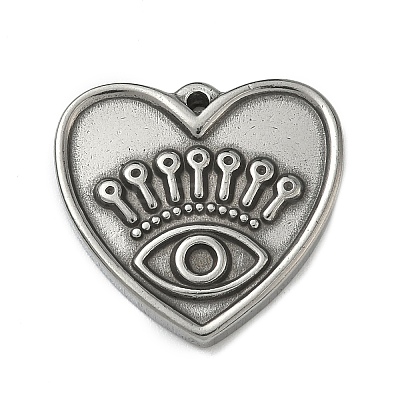 304 Stainless Steel Pendant Cabochon Settings STAS-P422-10P-1